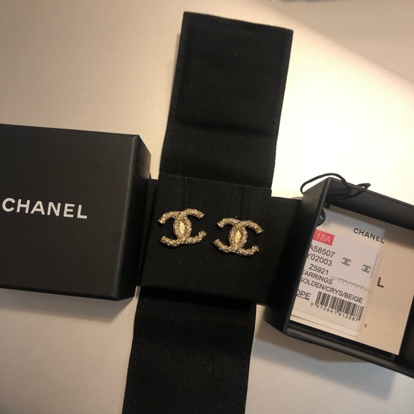 Authentic Chanel Earrings - Picture 2 of 4